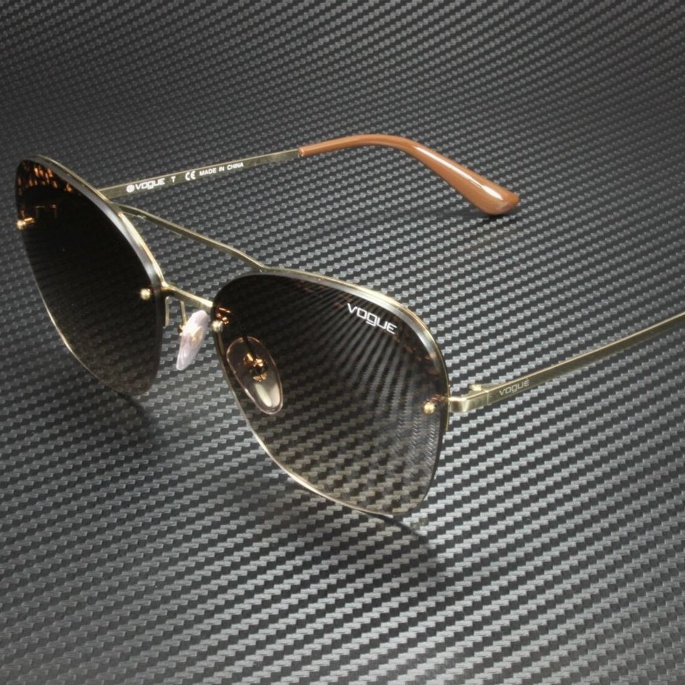 Vogue Women's Gold and Brown Sunglasses!
